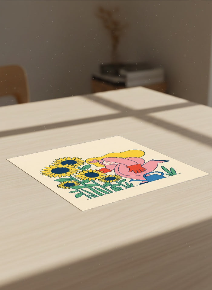 Whimsical Cyclist – juliste ja taidepainatus
