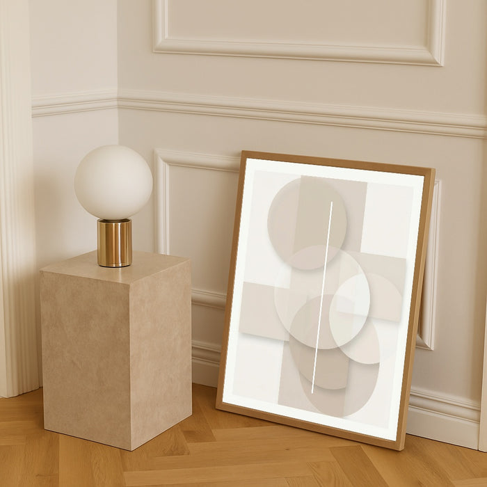 Subtle Geometry Beige – poster e stampa artistica
