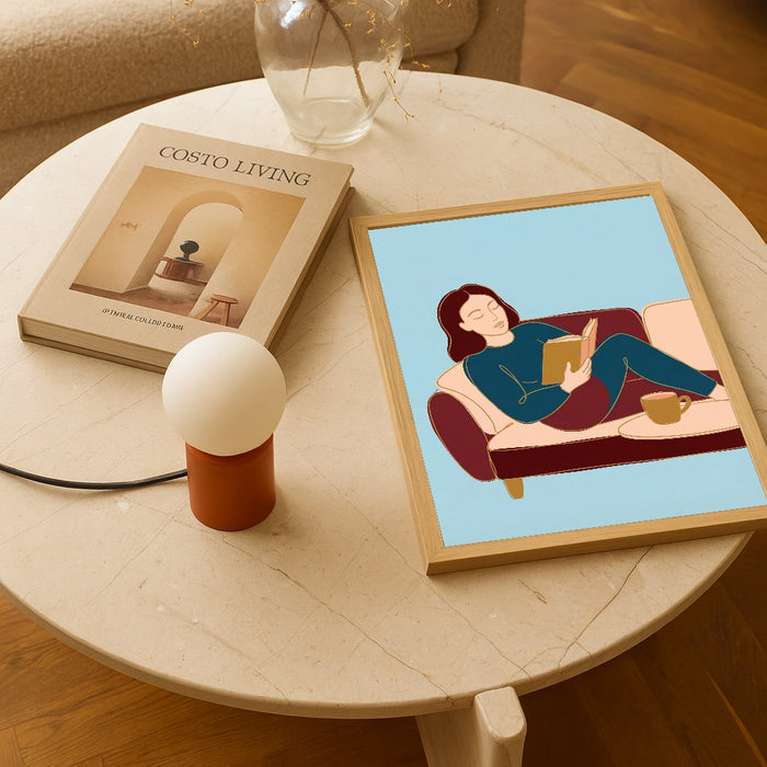 Quiet Contemplation Blue – affiche et impression d’art