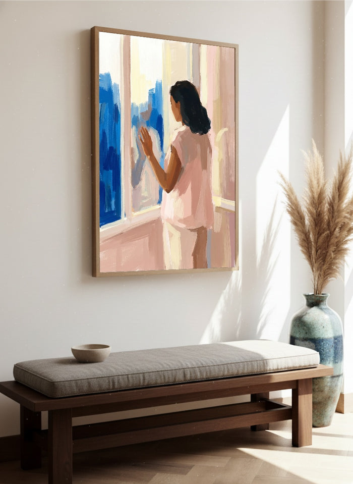 Quiet Contemplation Beige – poster e stampa artistica