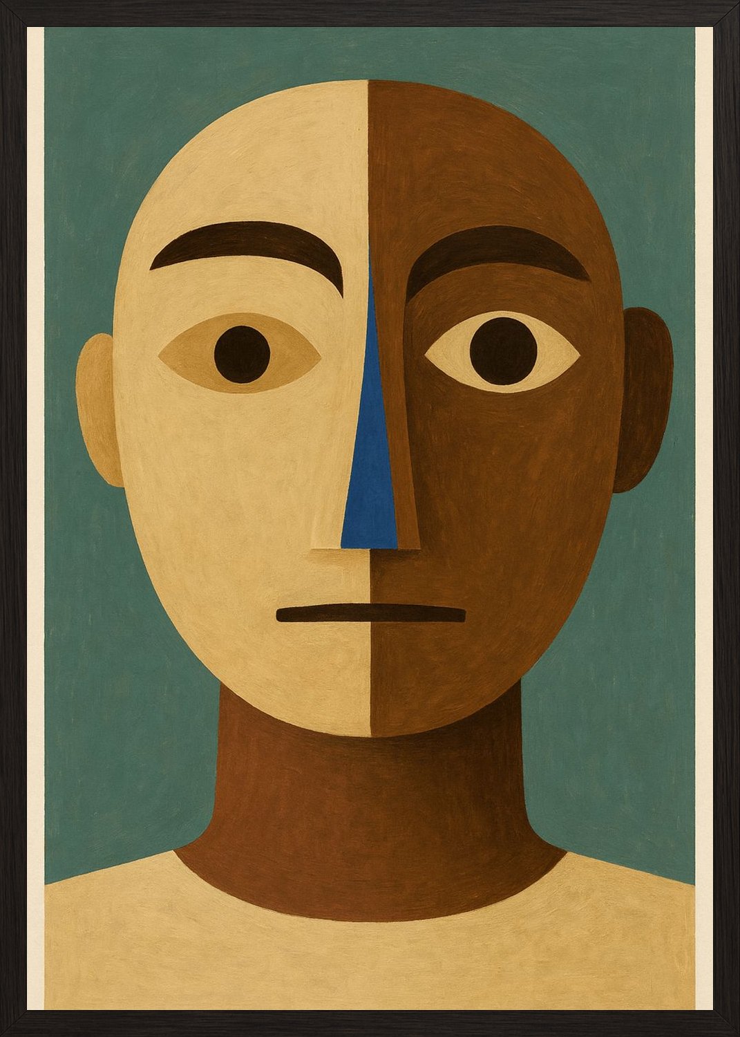 Poster in black frame