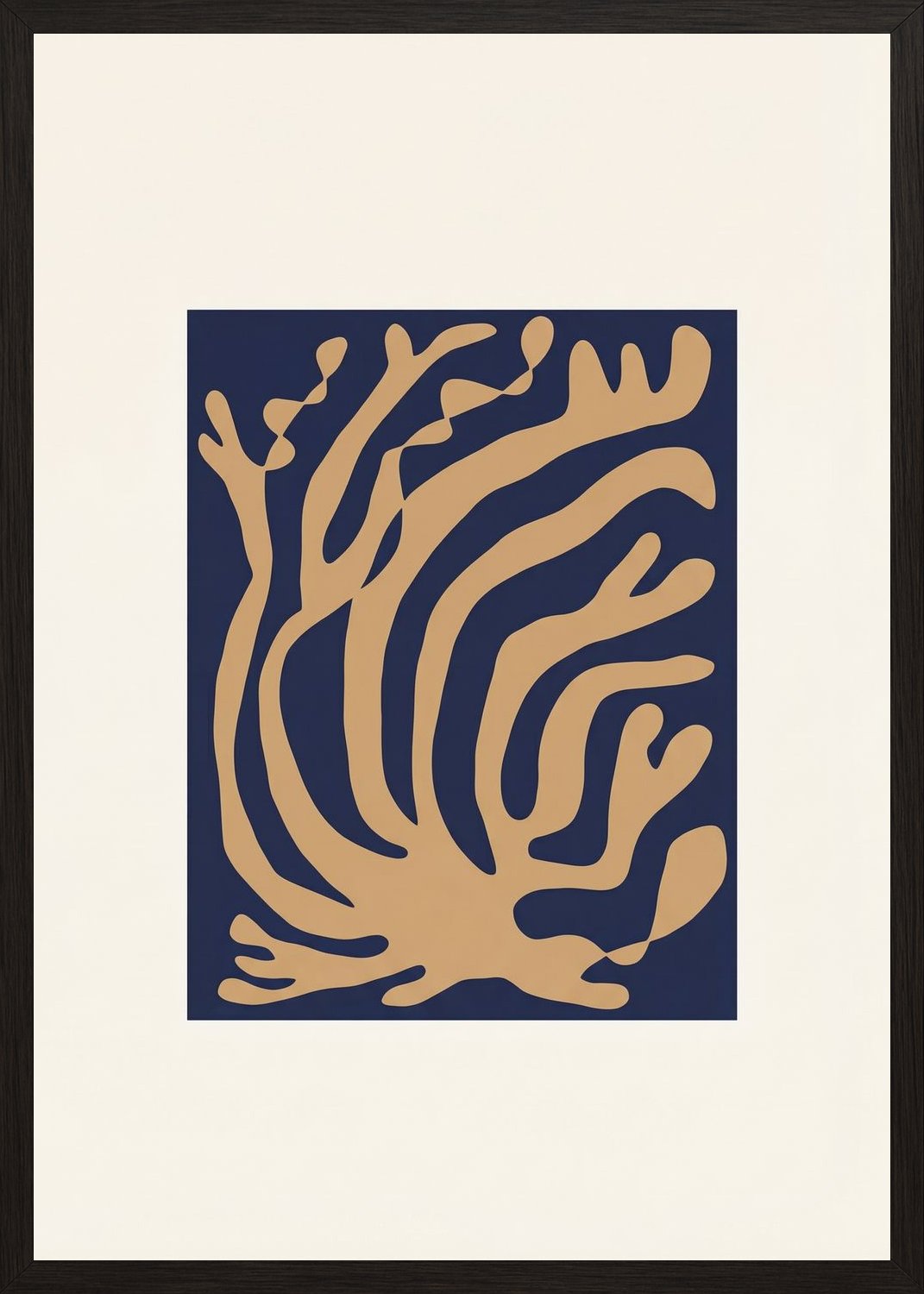 Poster in black frame