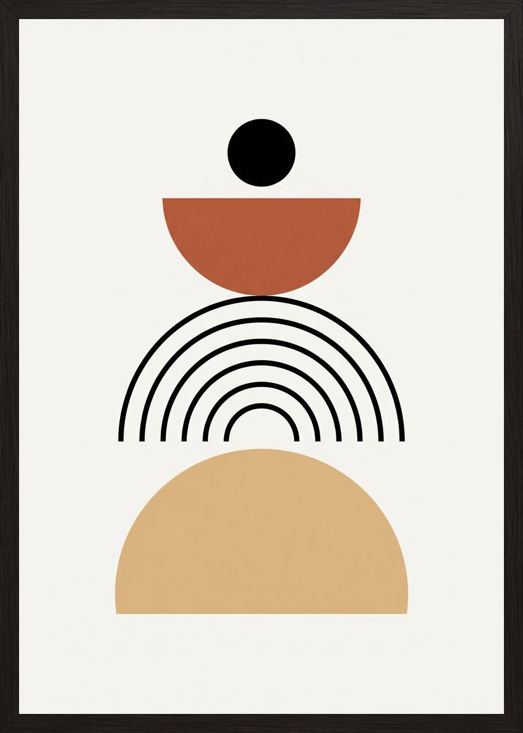 Poster in black frame