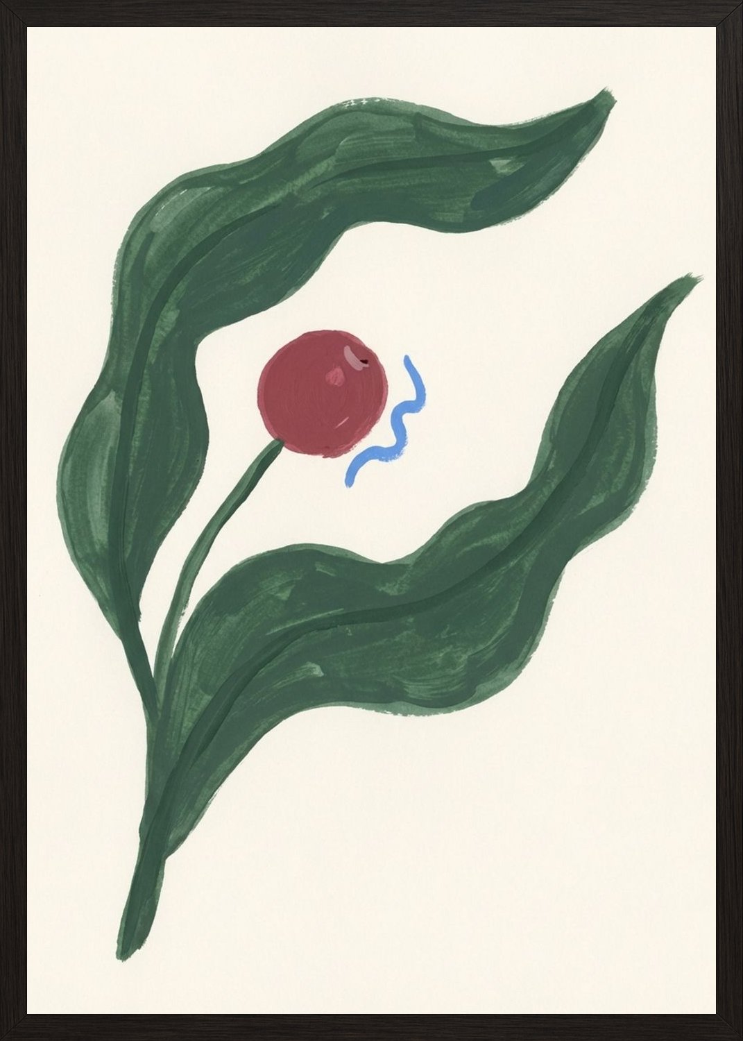 Poster in black frame