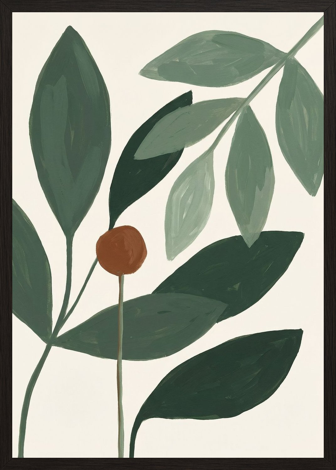 Poster in black frame