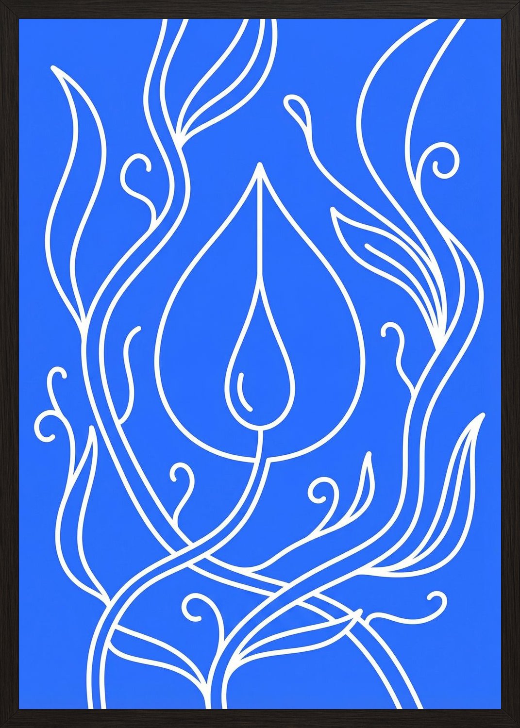 Poster in black frame