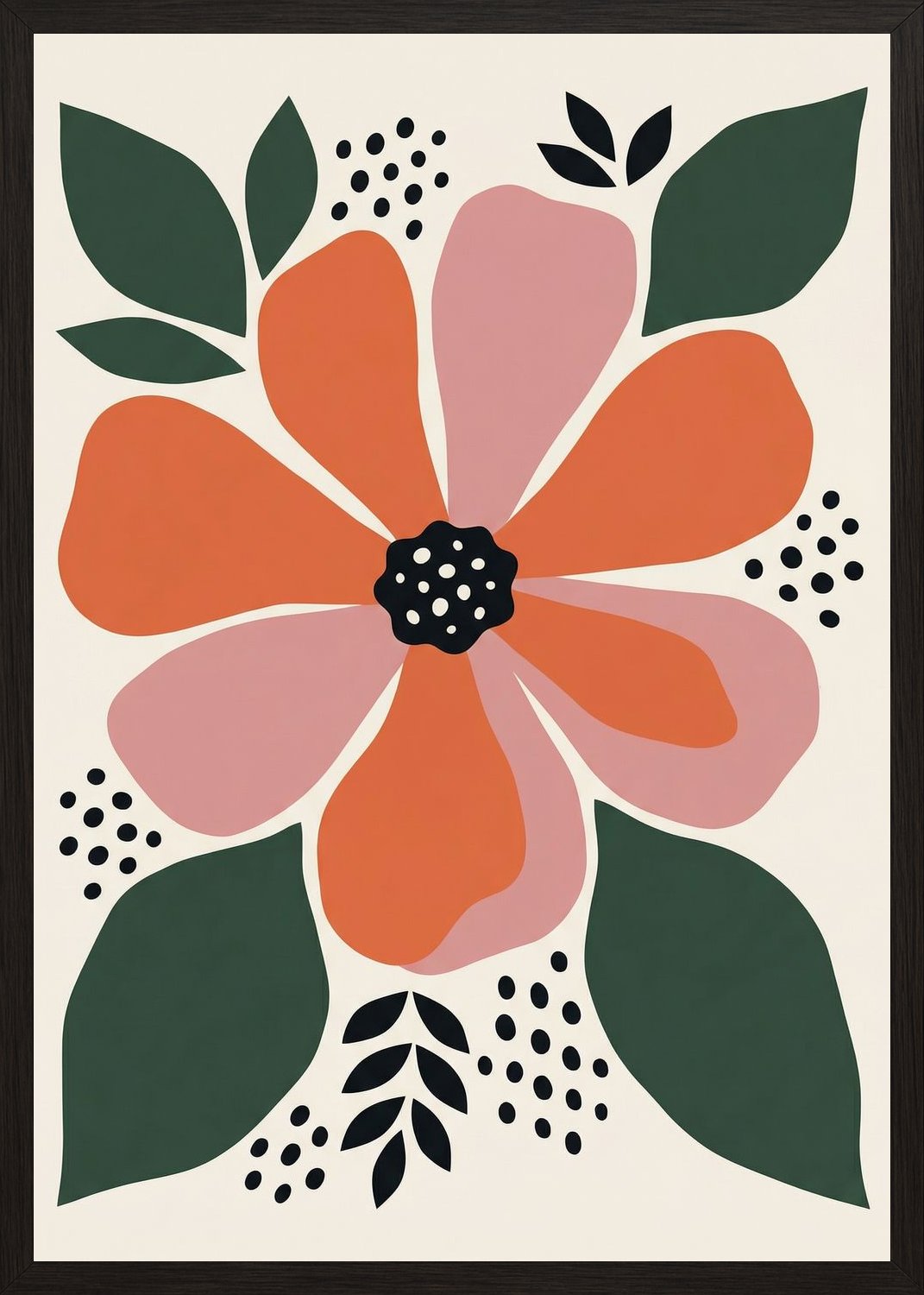 Poster in black frame