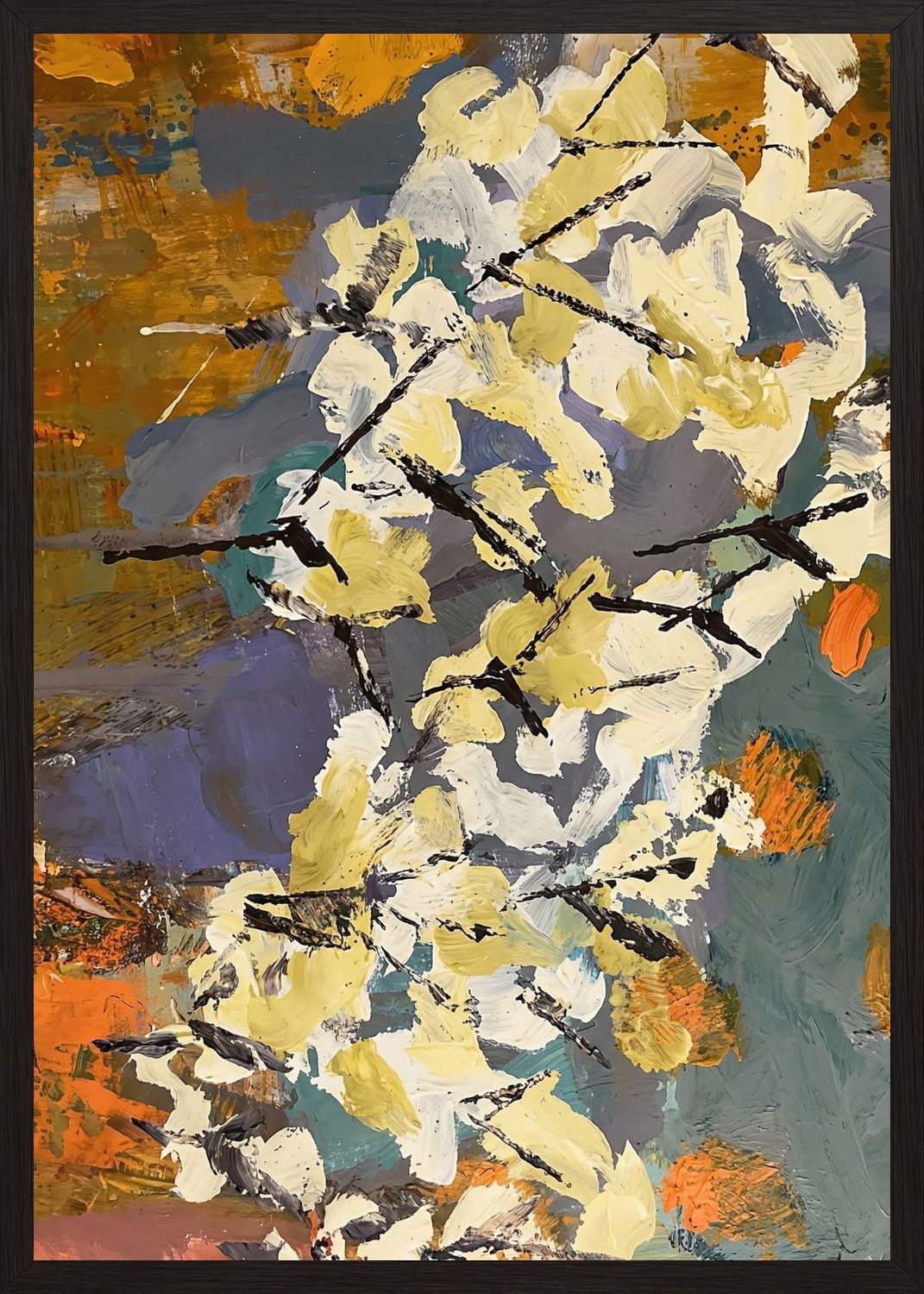 Poster in black frame