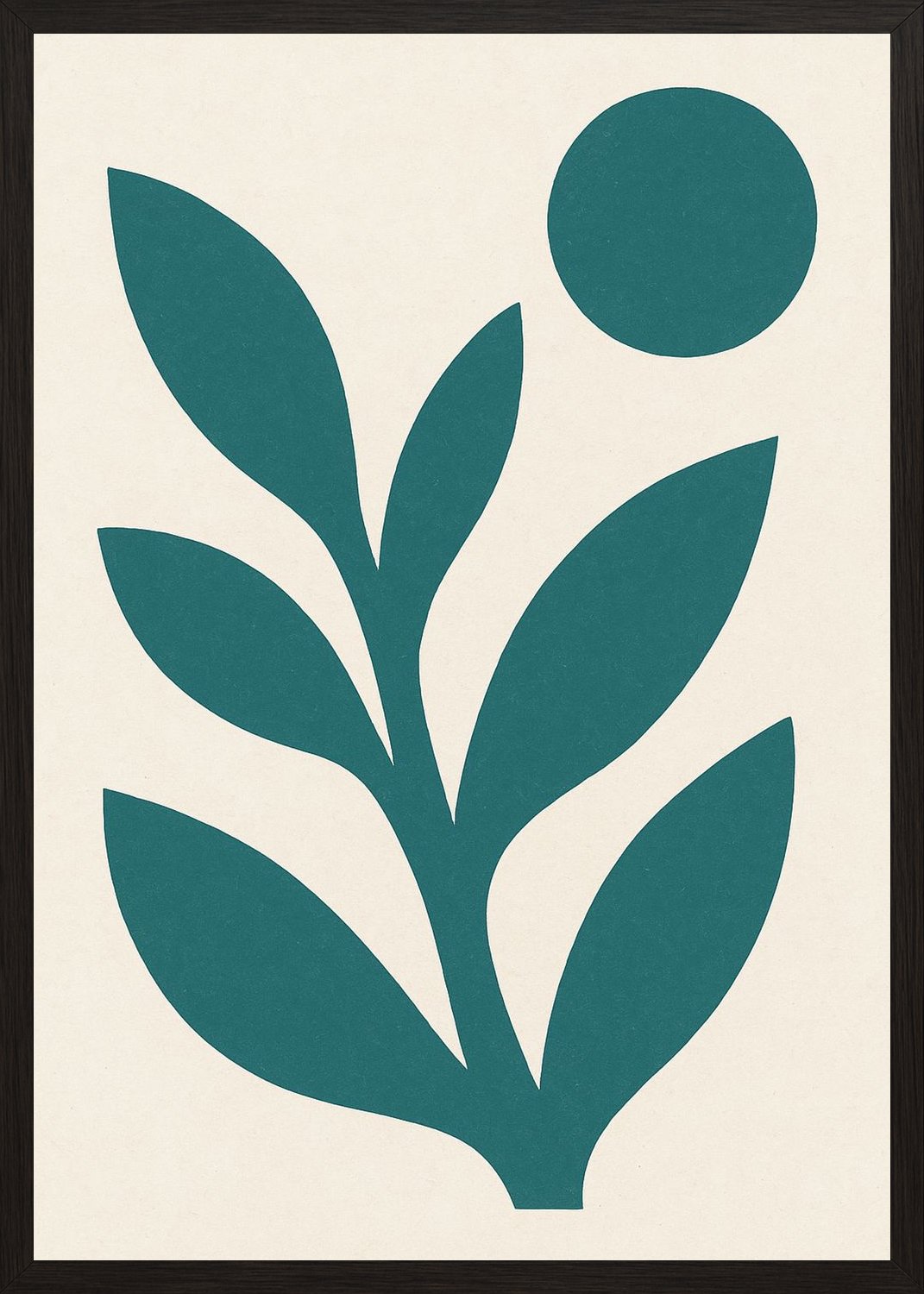 Poster in black frame