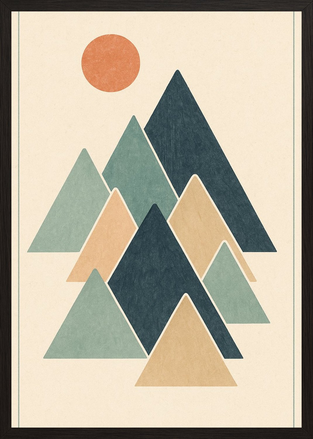 Poster in black frame