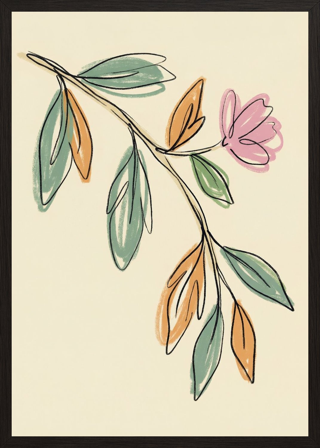 Poster in black frame