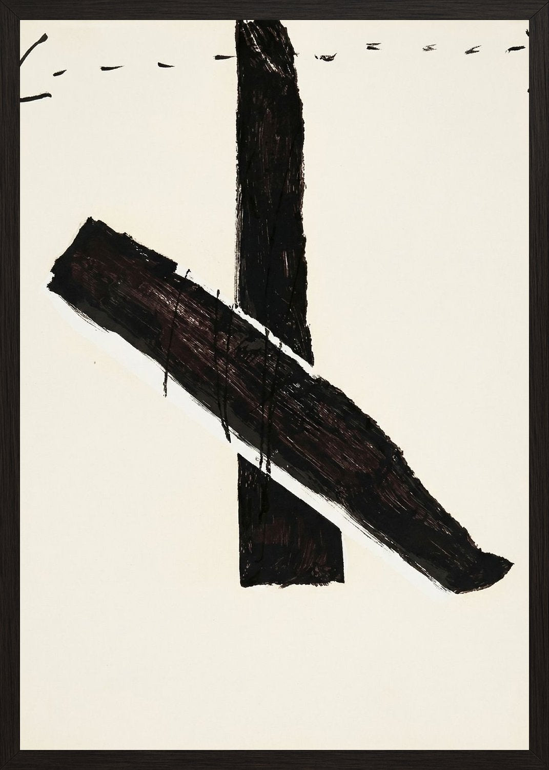 Poster in black frame