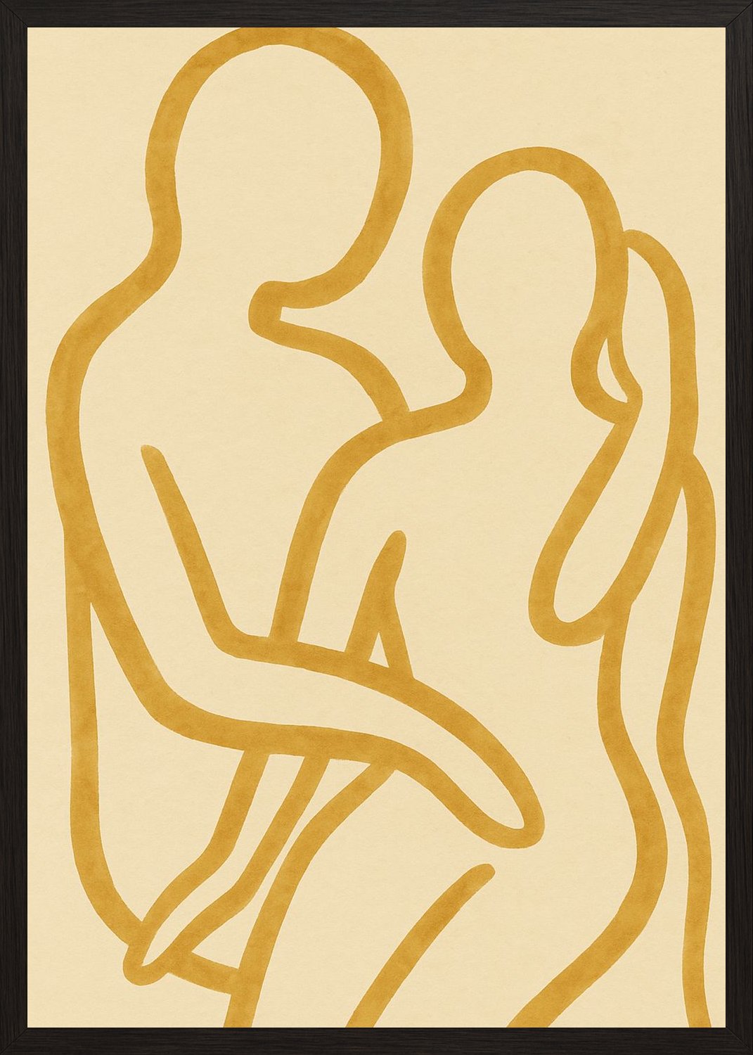 Poster in black frame