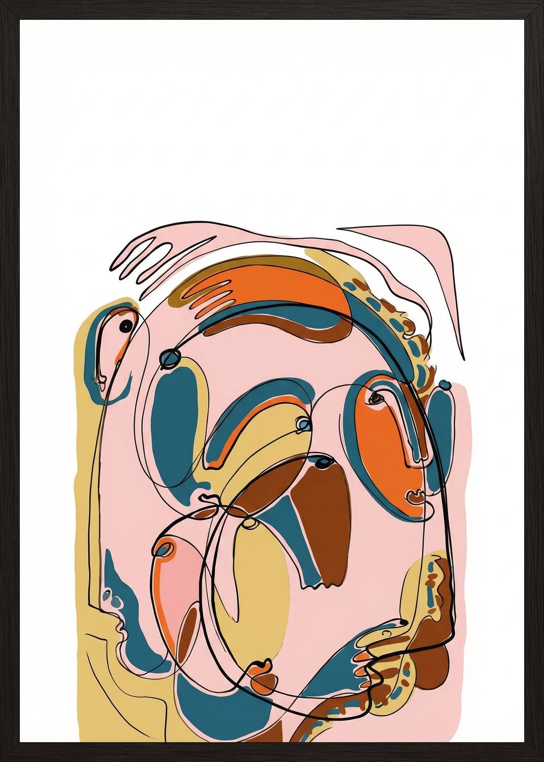 Poster in black frame