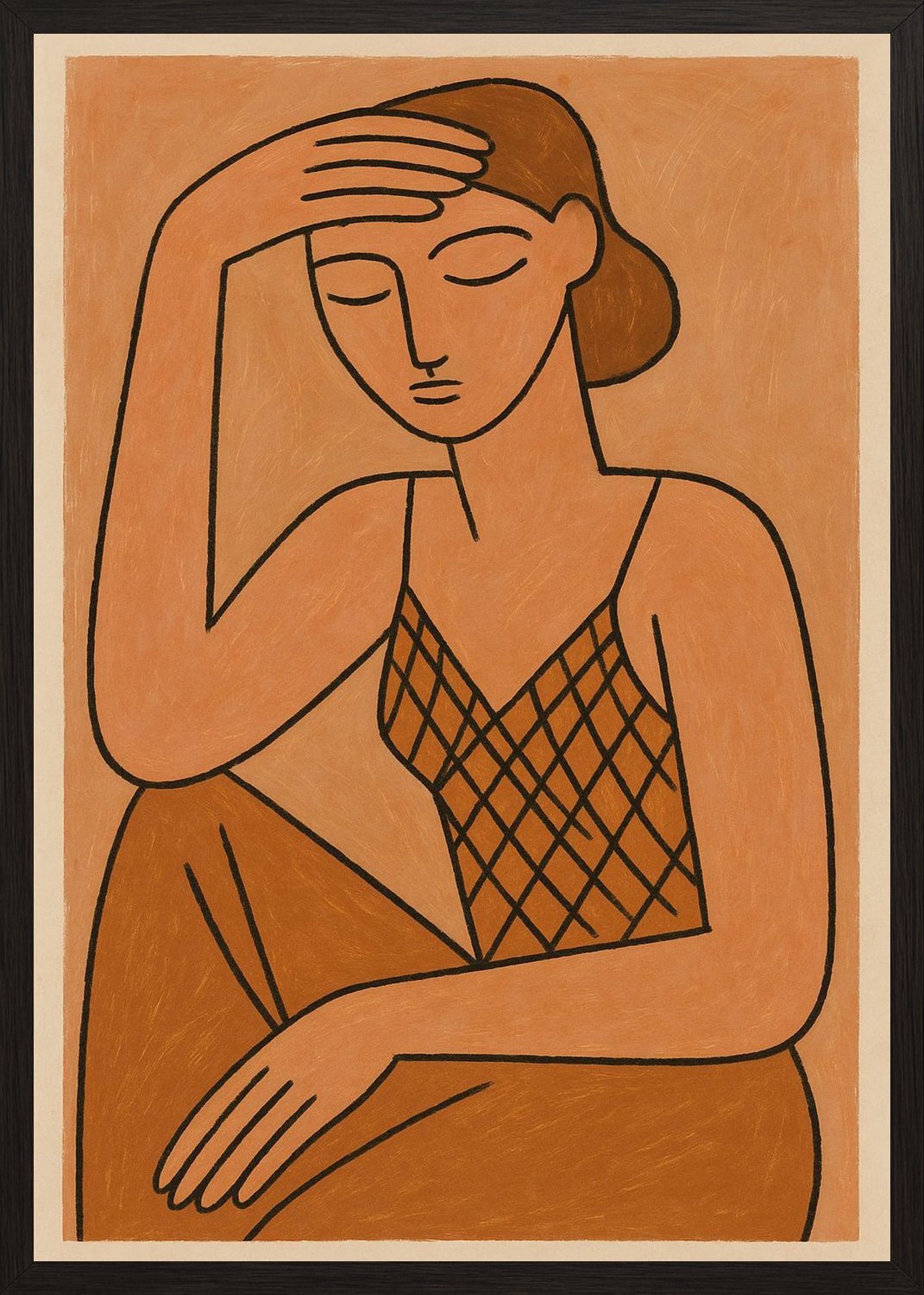 Poster in black frame