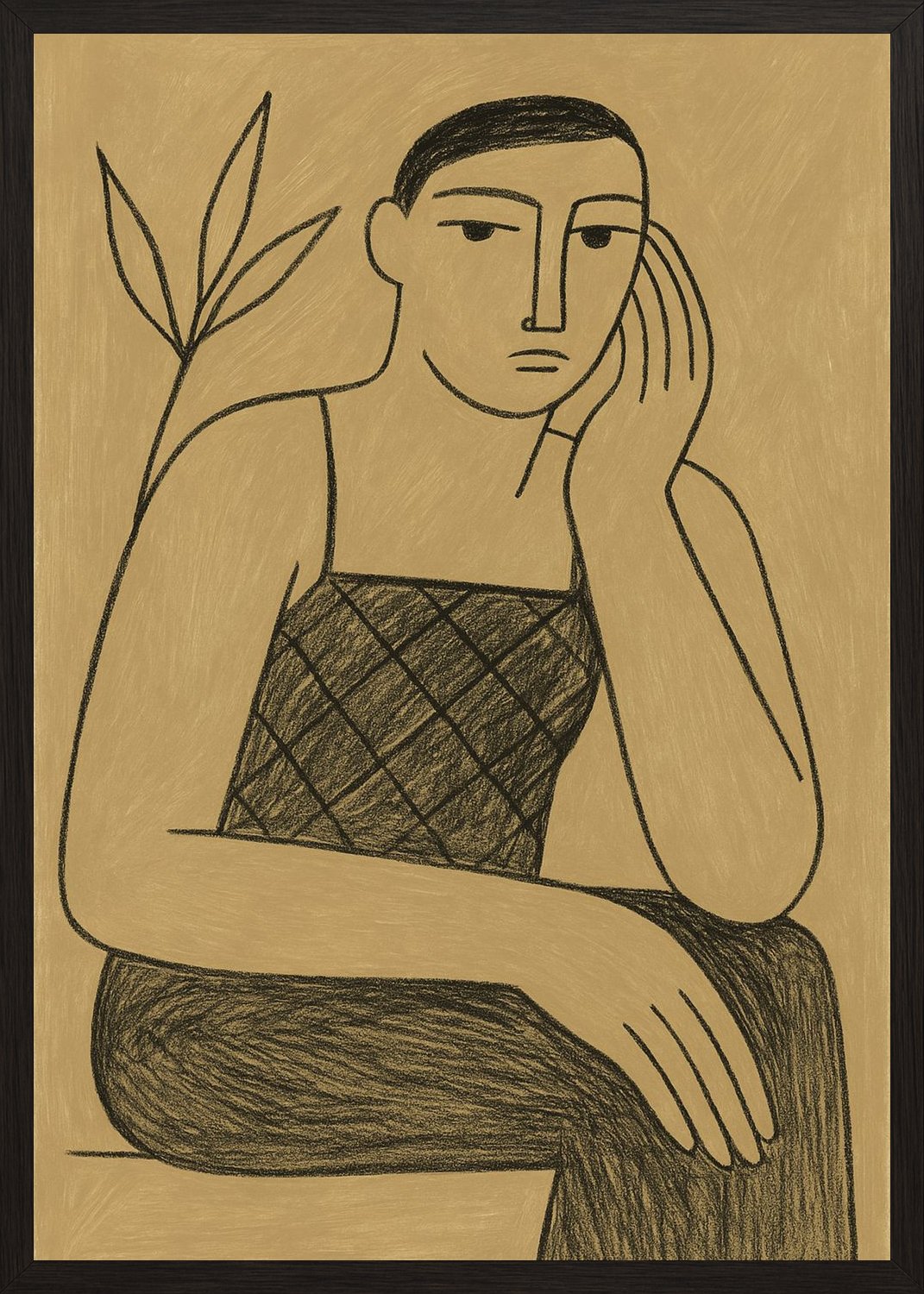 Poster in black frame