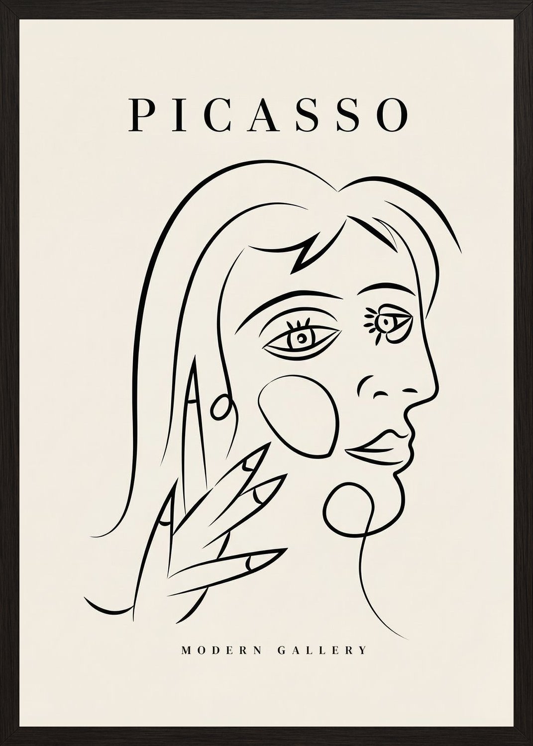 Poster in black frame