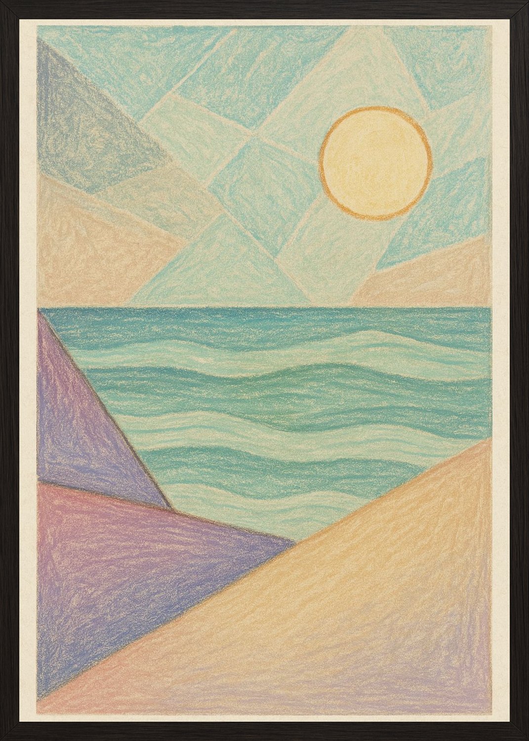 Poster in black frame