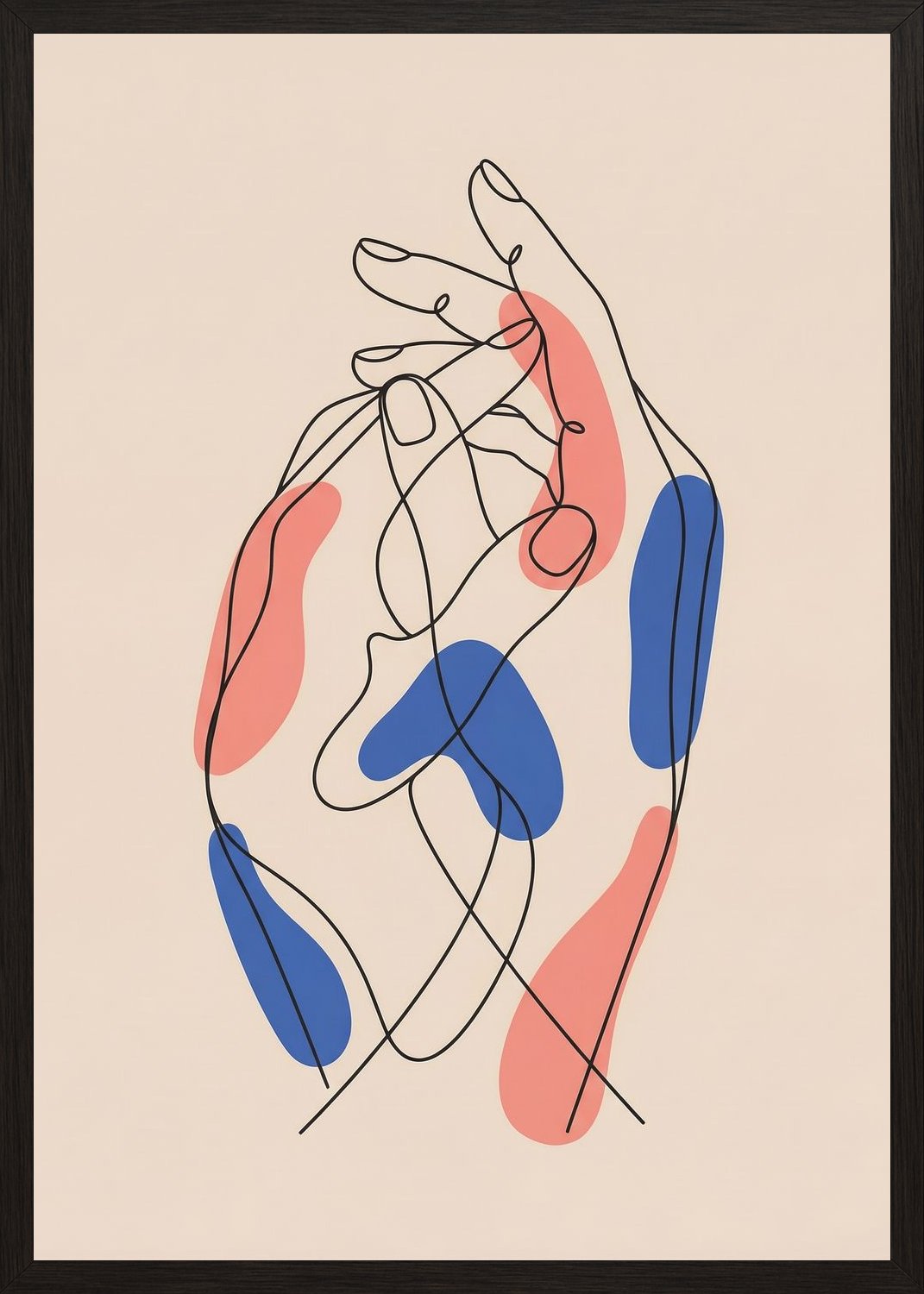 Poster in black frame