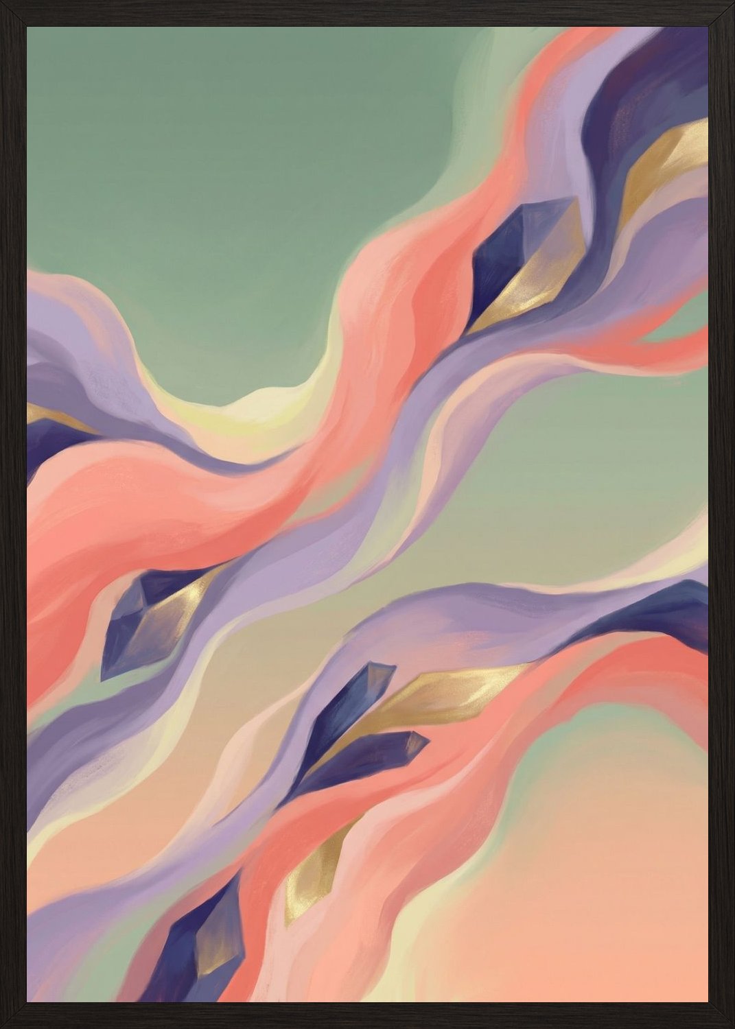 Poster in black frame