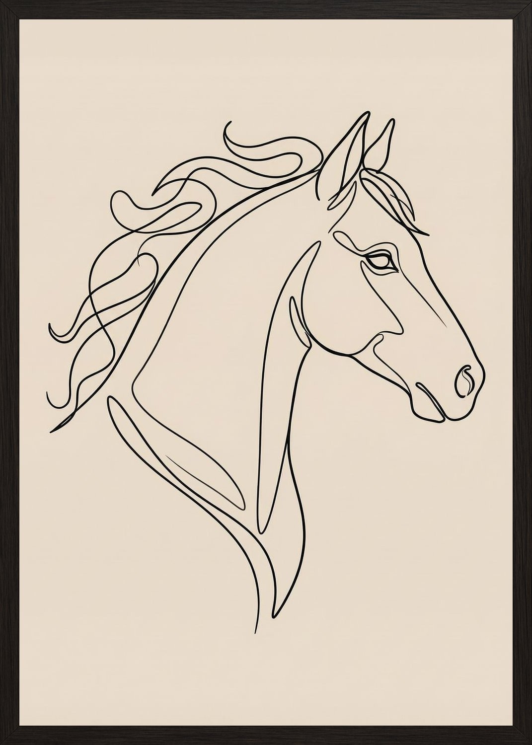 Poster in black frame