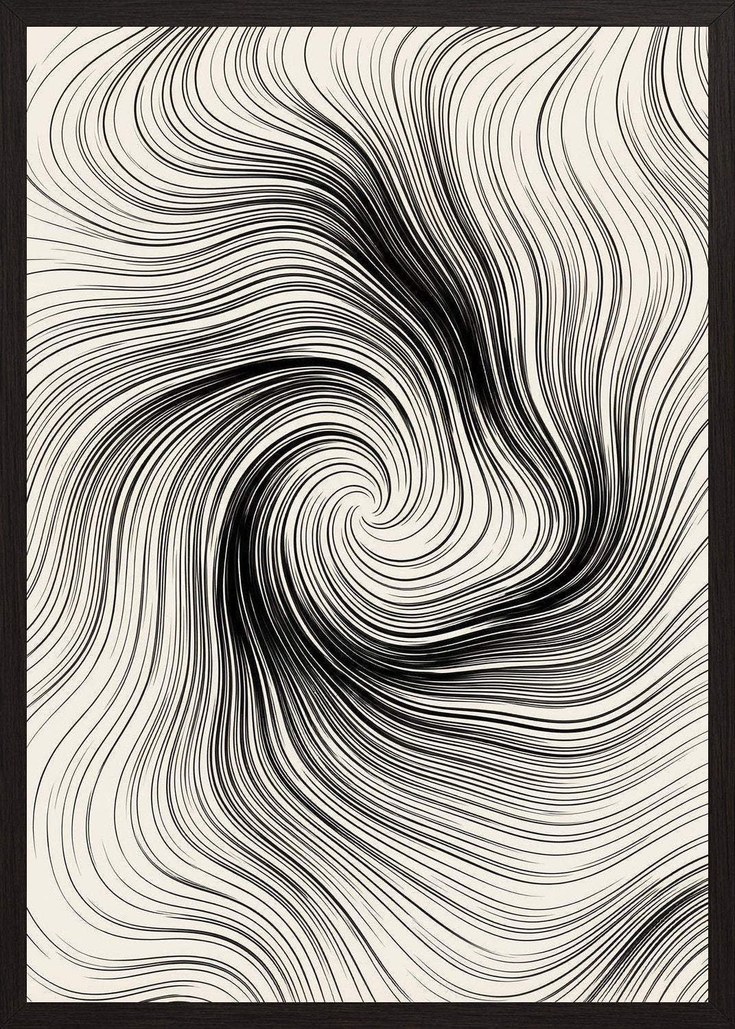 Poster in black frame