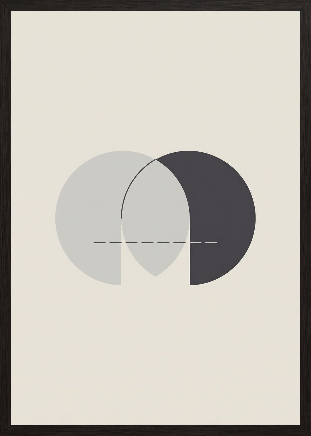 Poster in black frame