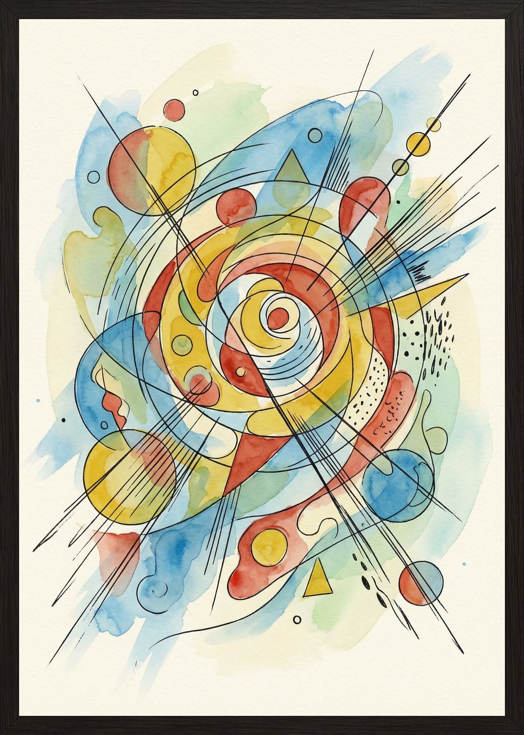 Poster in black frame