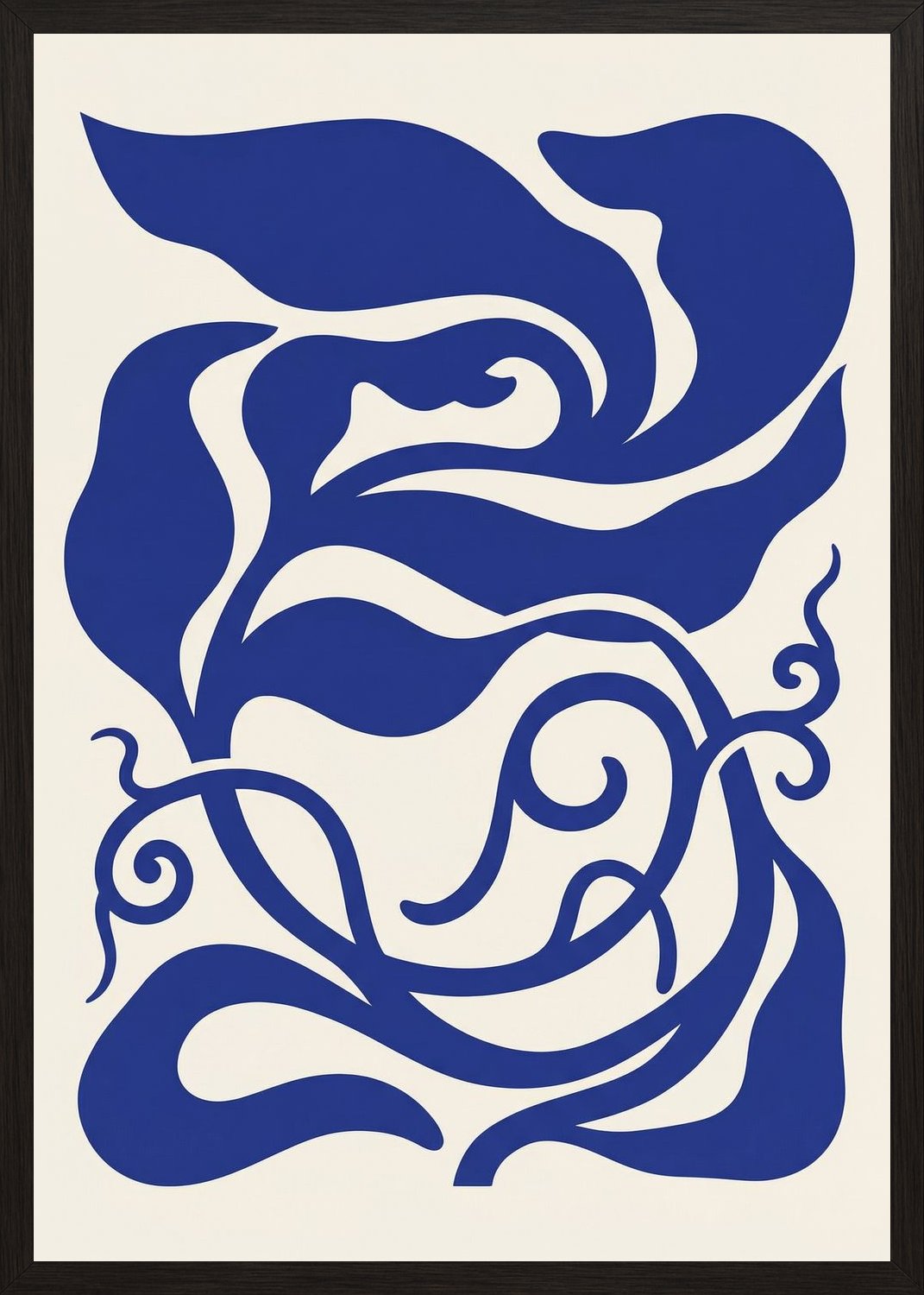 Poster in black frame