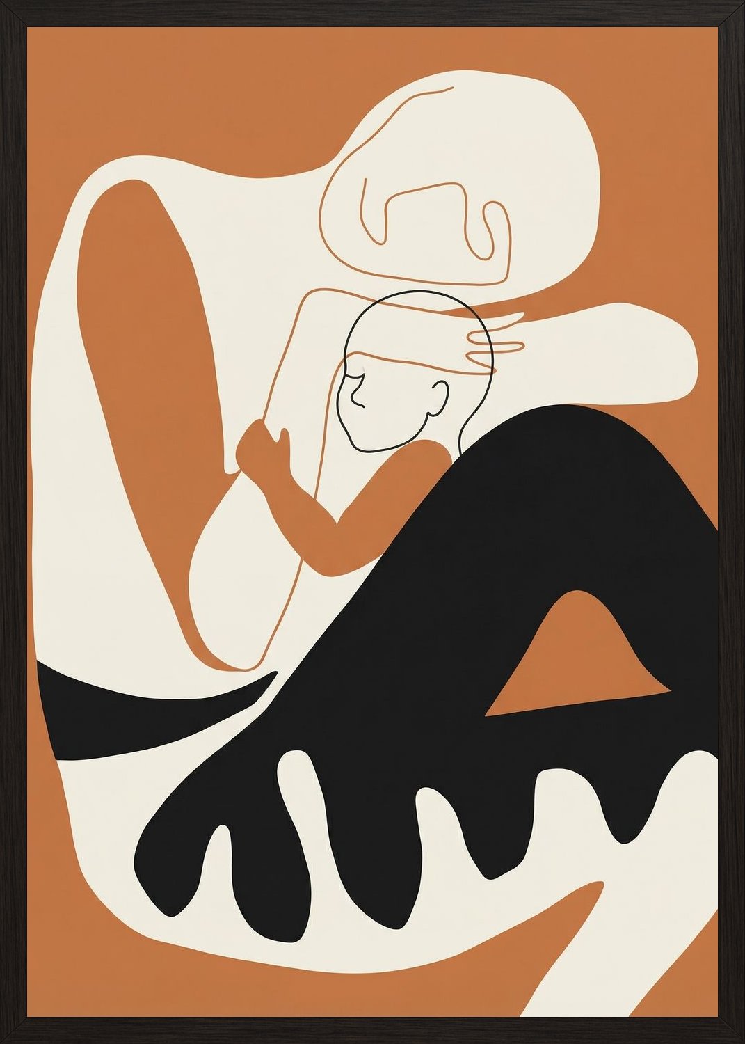 Poster in black frame