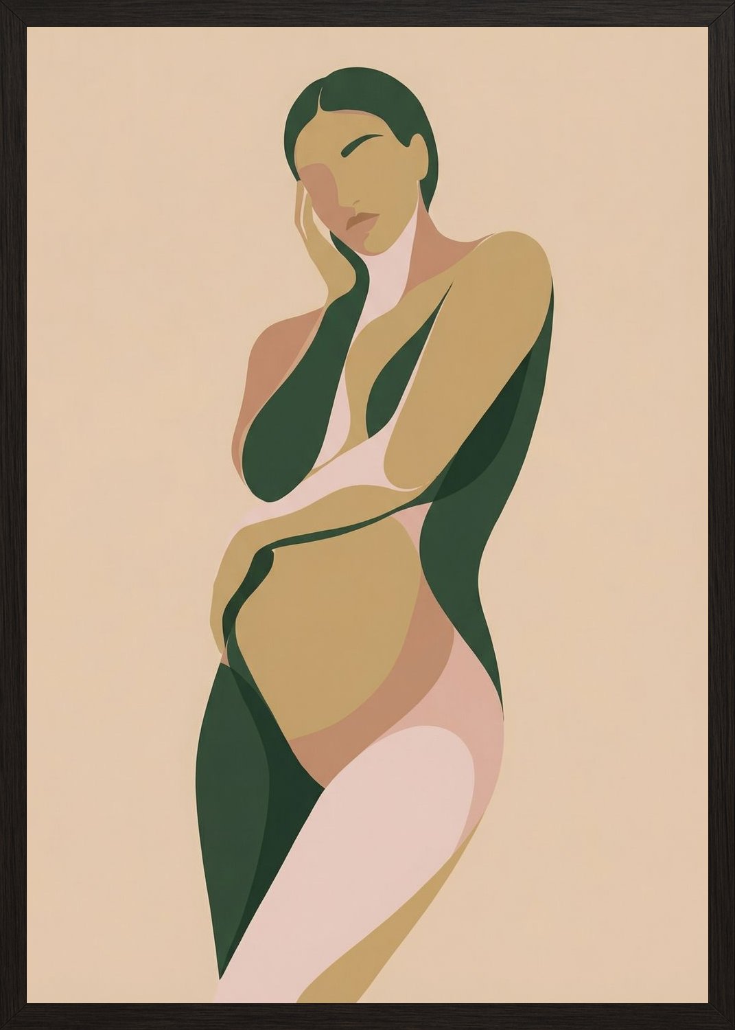 Poster in oak frame