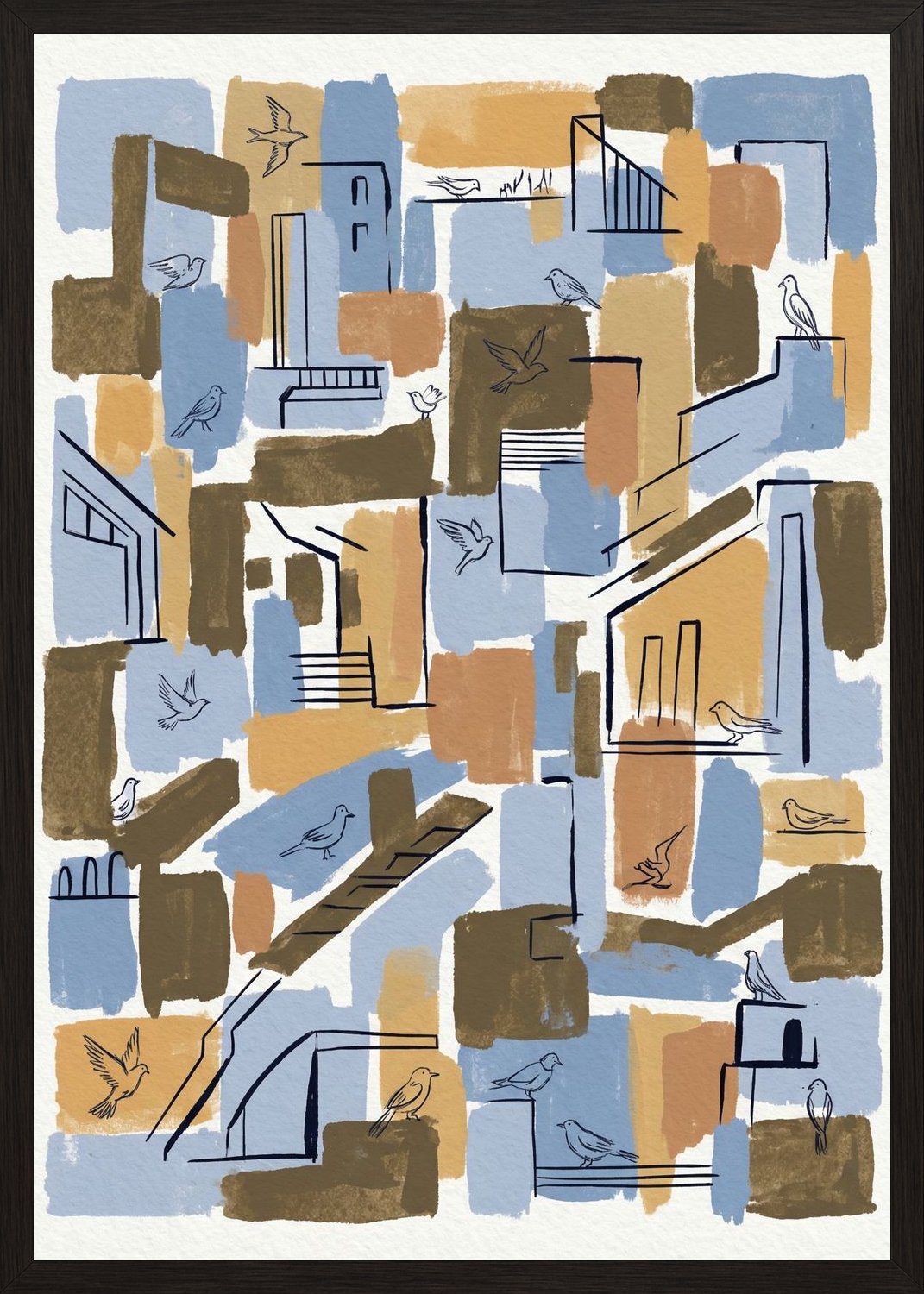 Poster in black frame