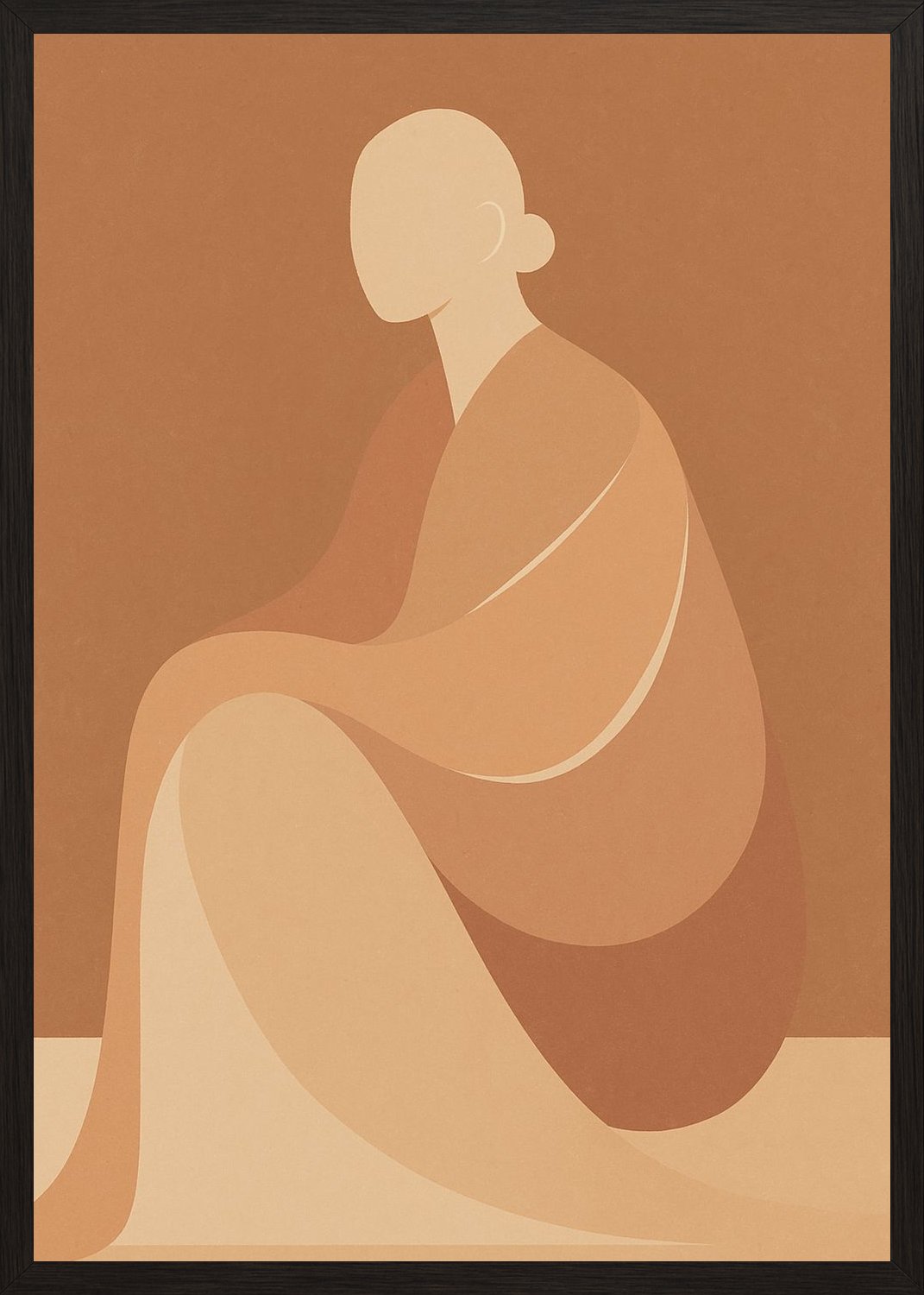 Poster in black frame