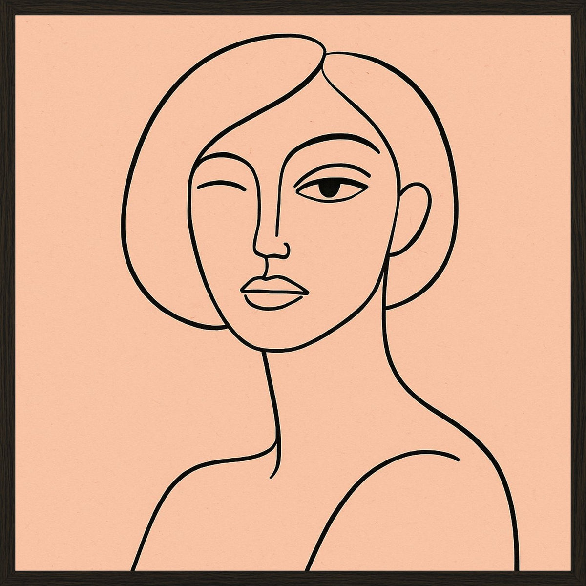 Poster in black frame