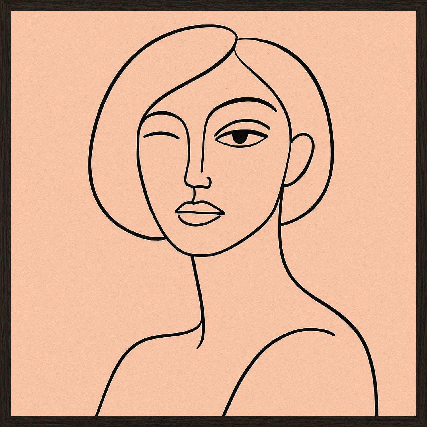 Poster in black frame