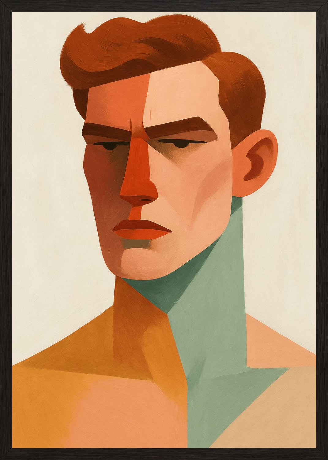 Poster in black frame