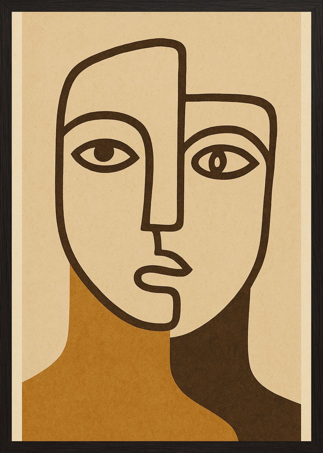 Poster in black frame