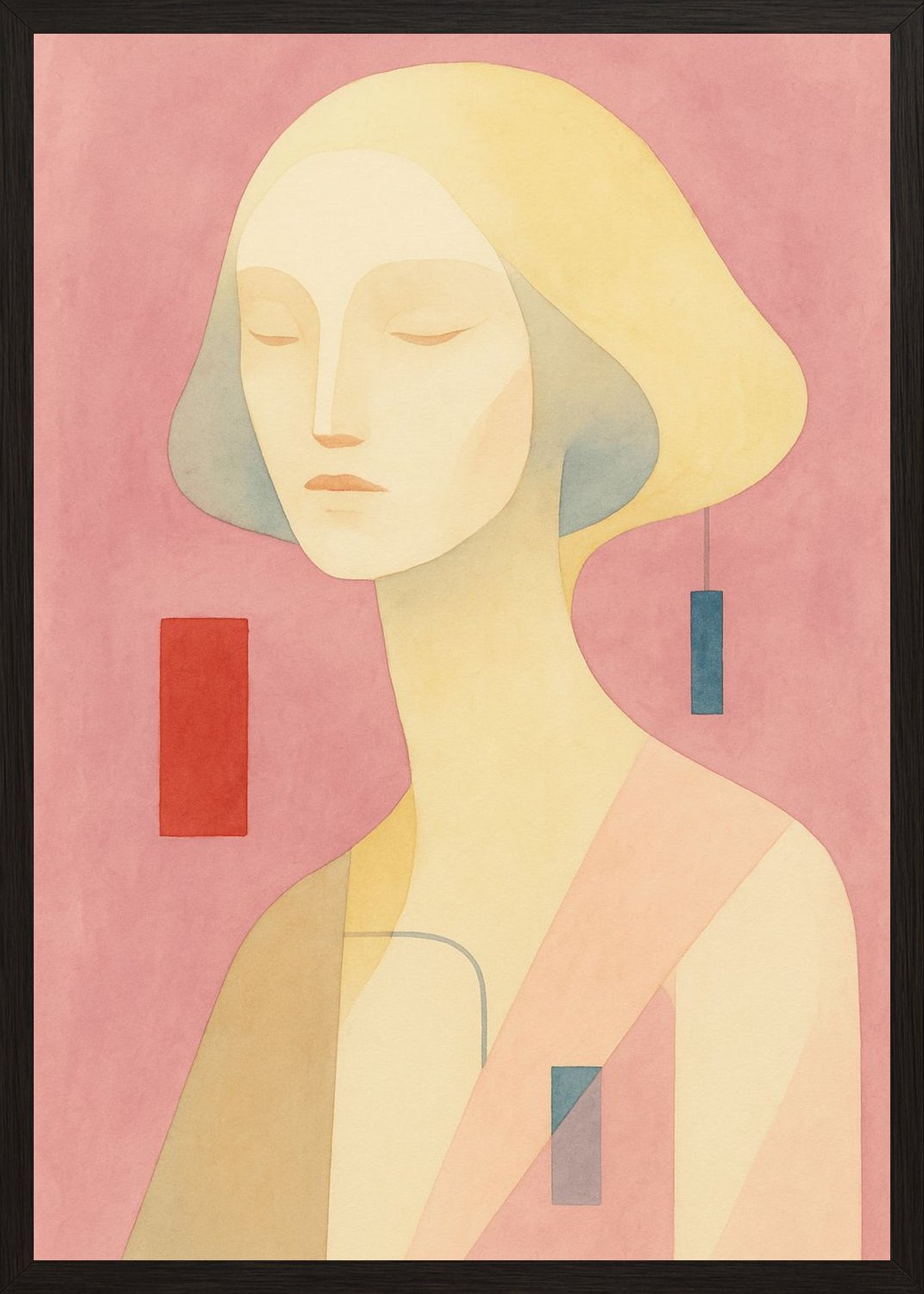 Poster in black frame