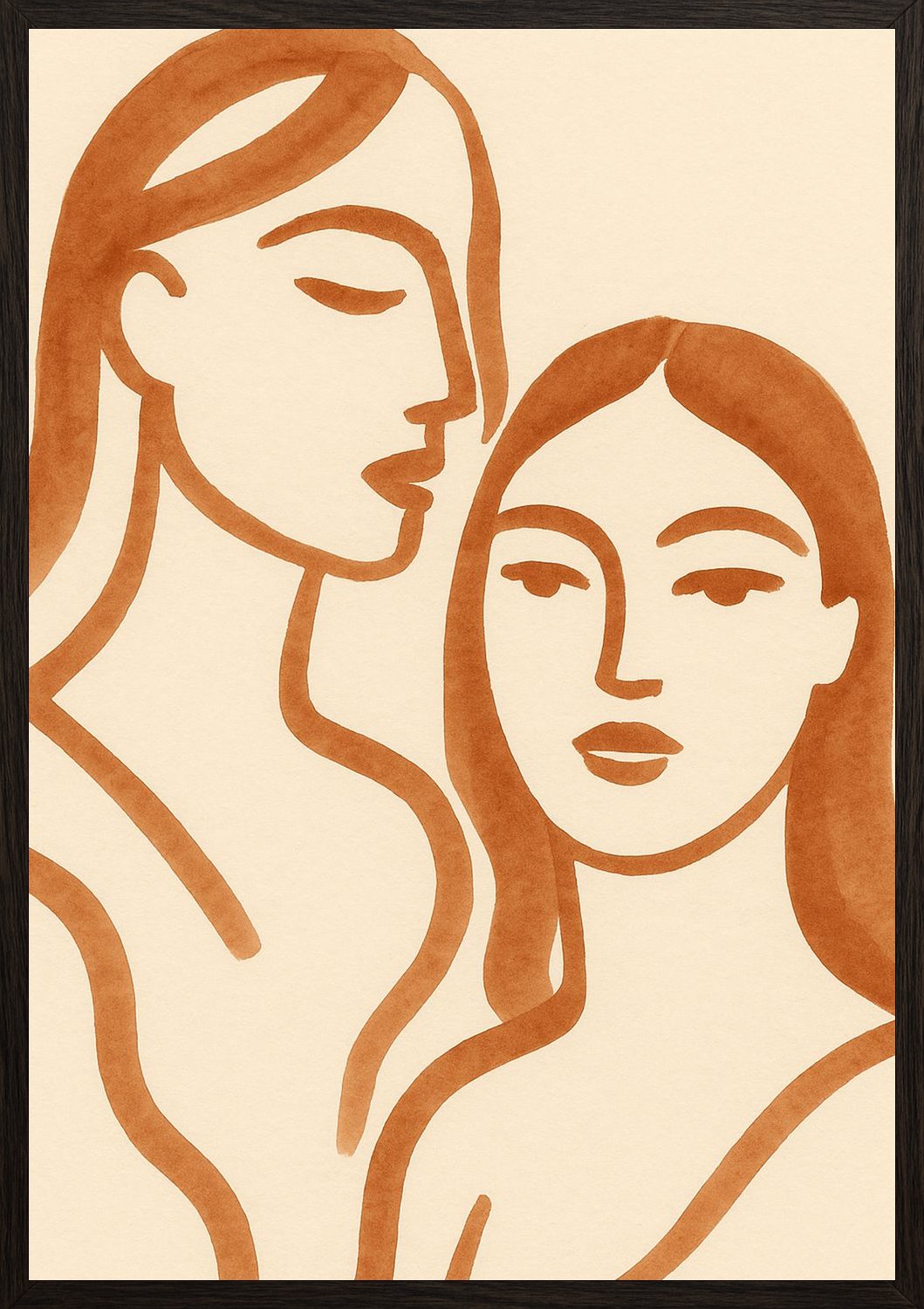 Poster in black frame