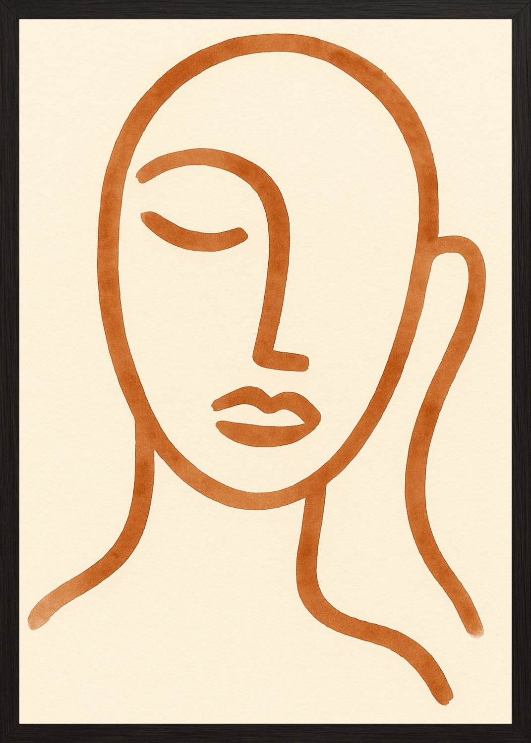Poster in black frame