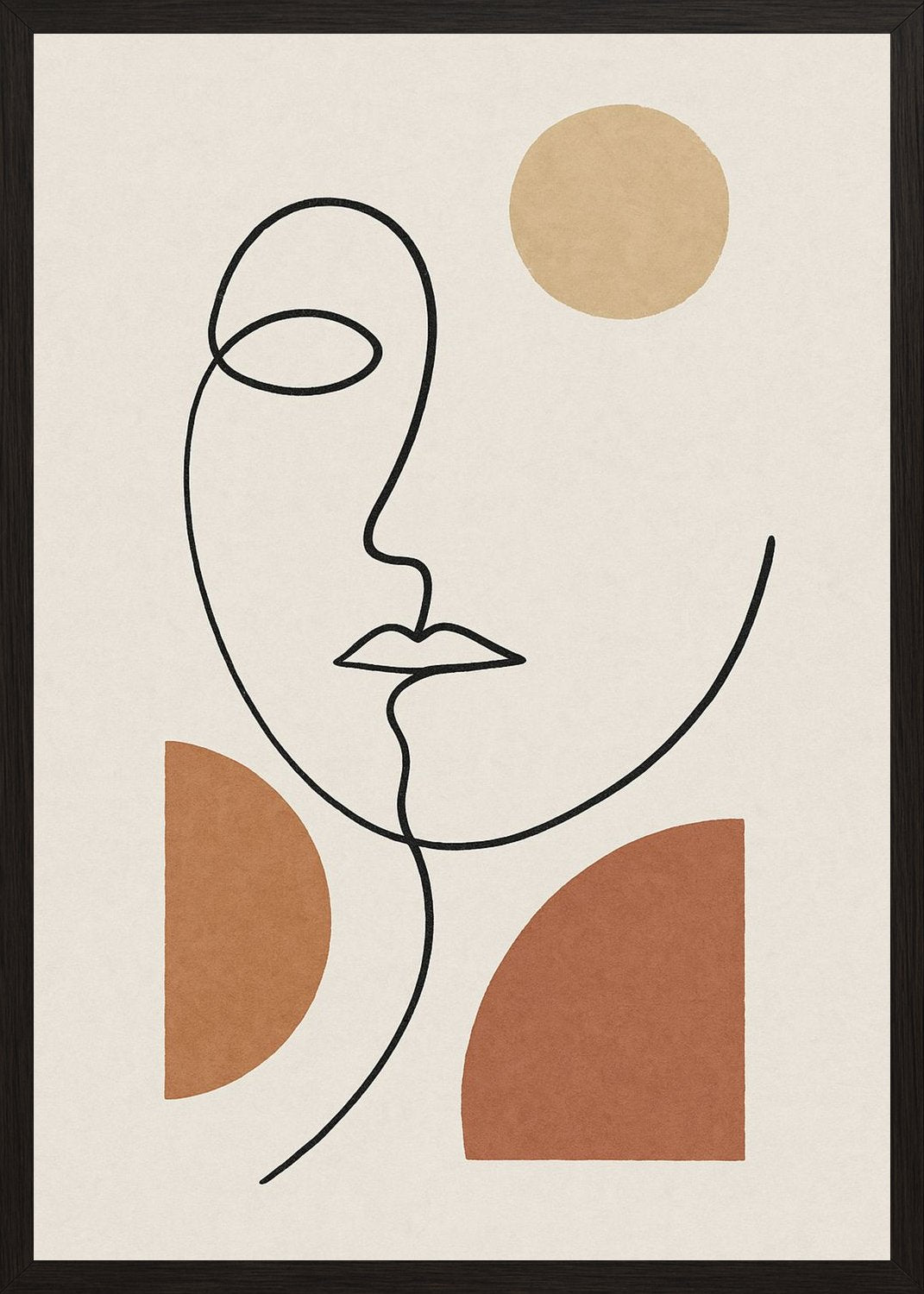 Poster in black frame