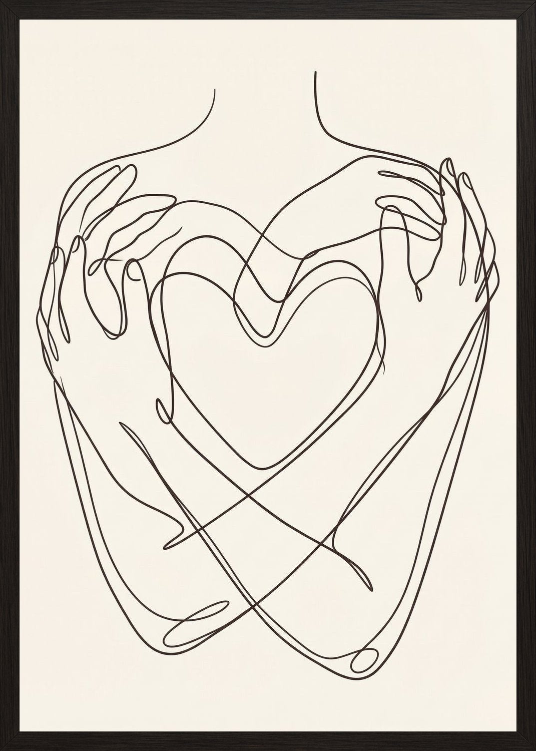 Poster in black frame