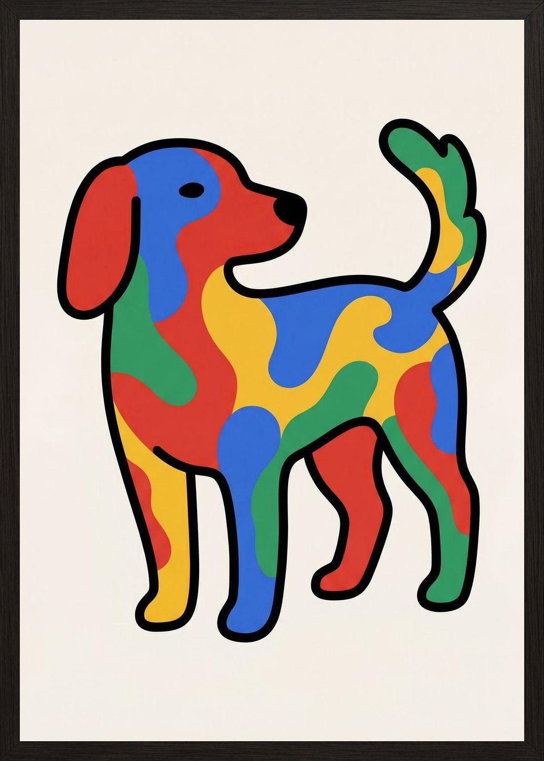 Poster in black frame
