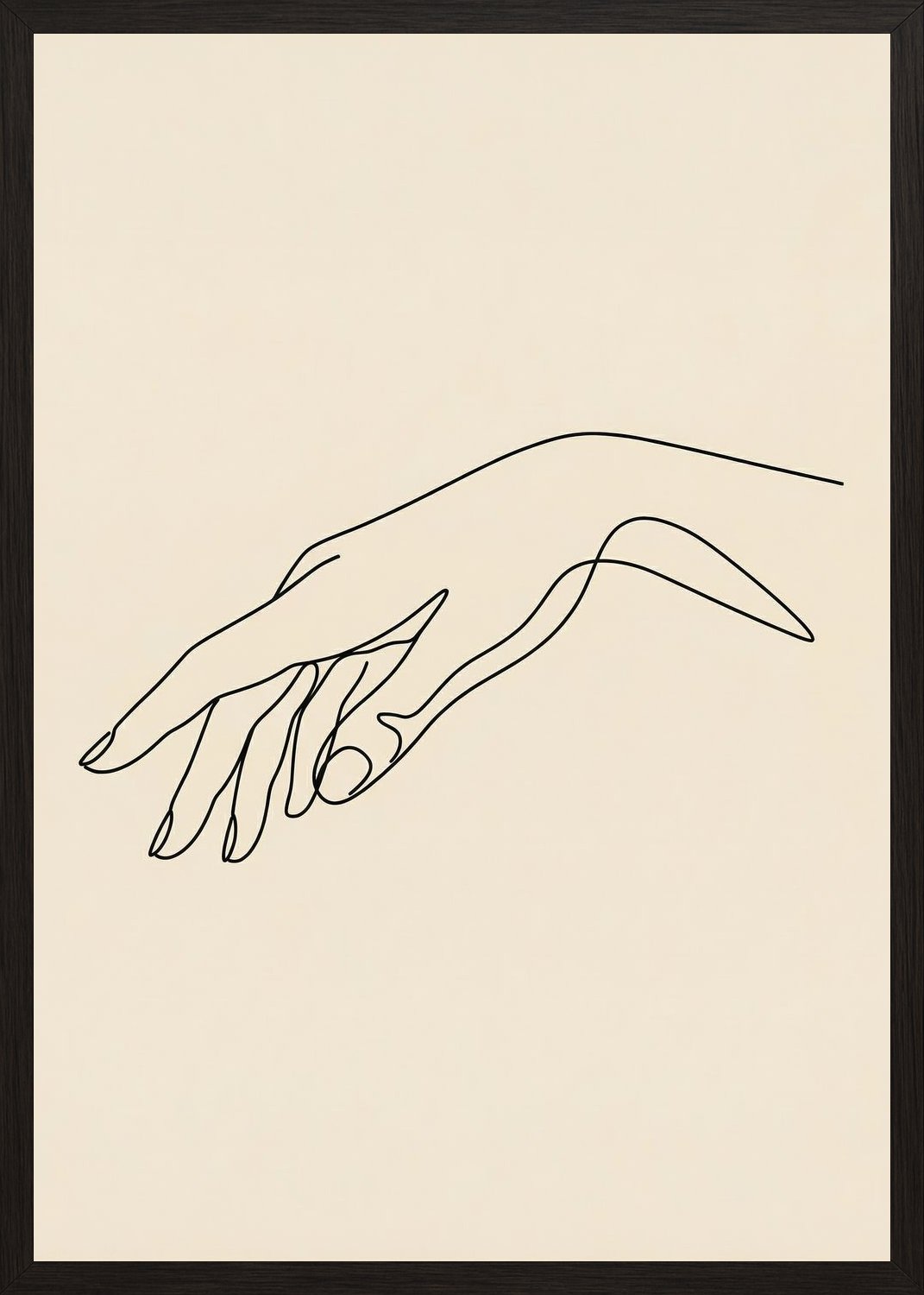 Poster in black frame