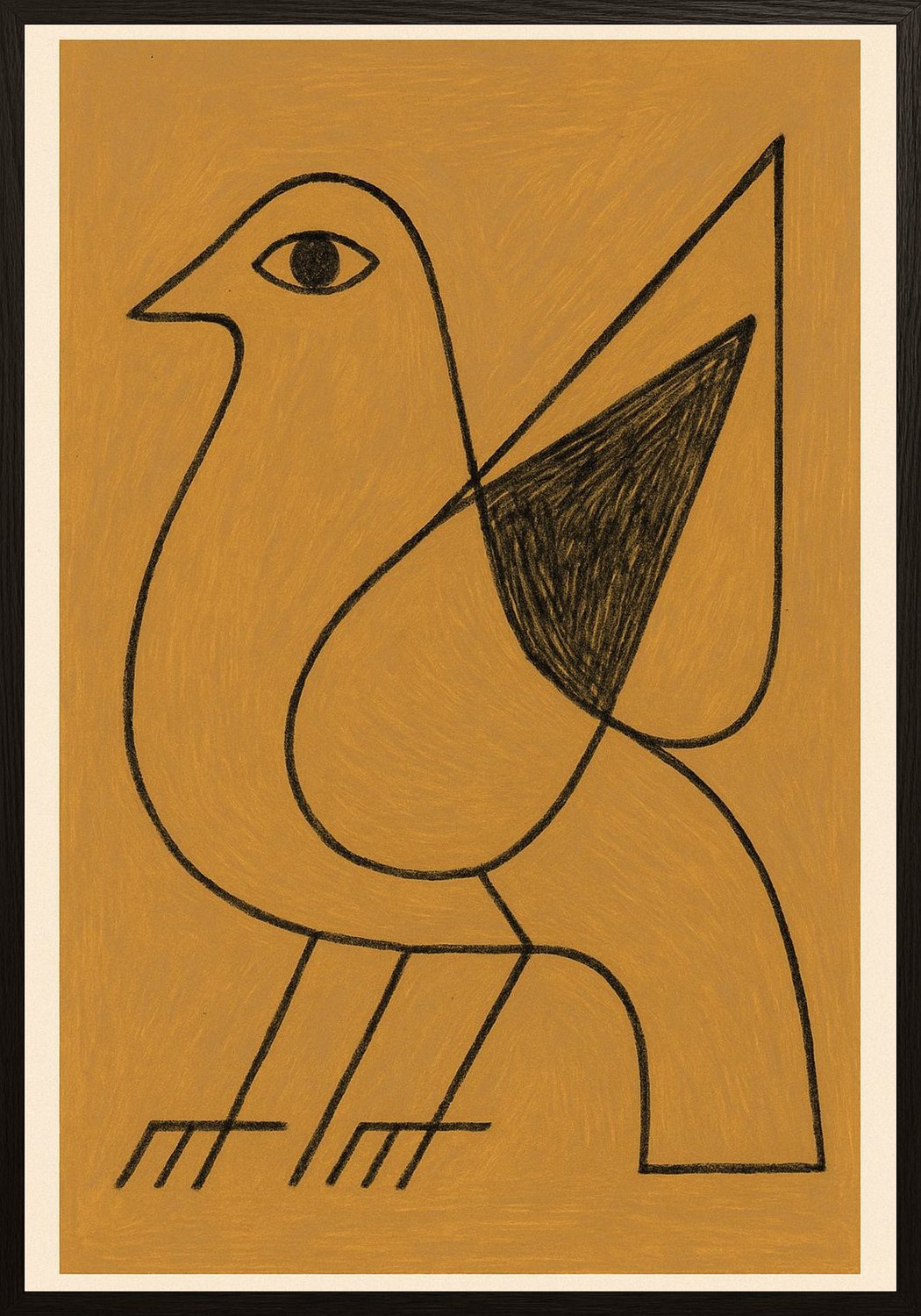 Poster in black frame