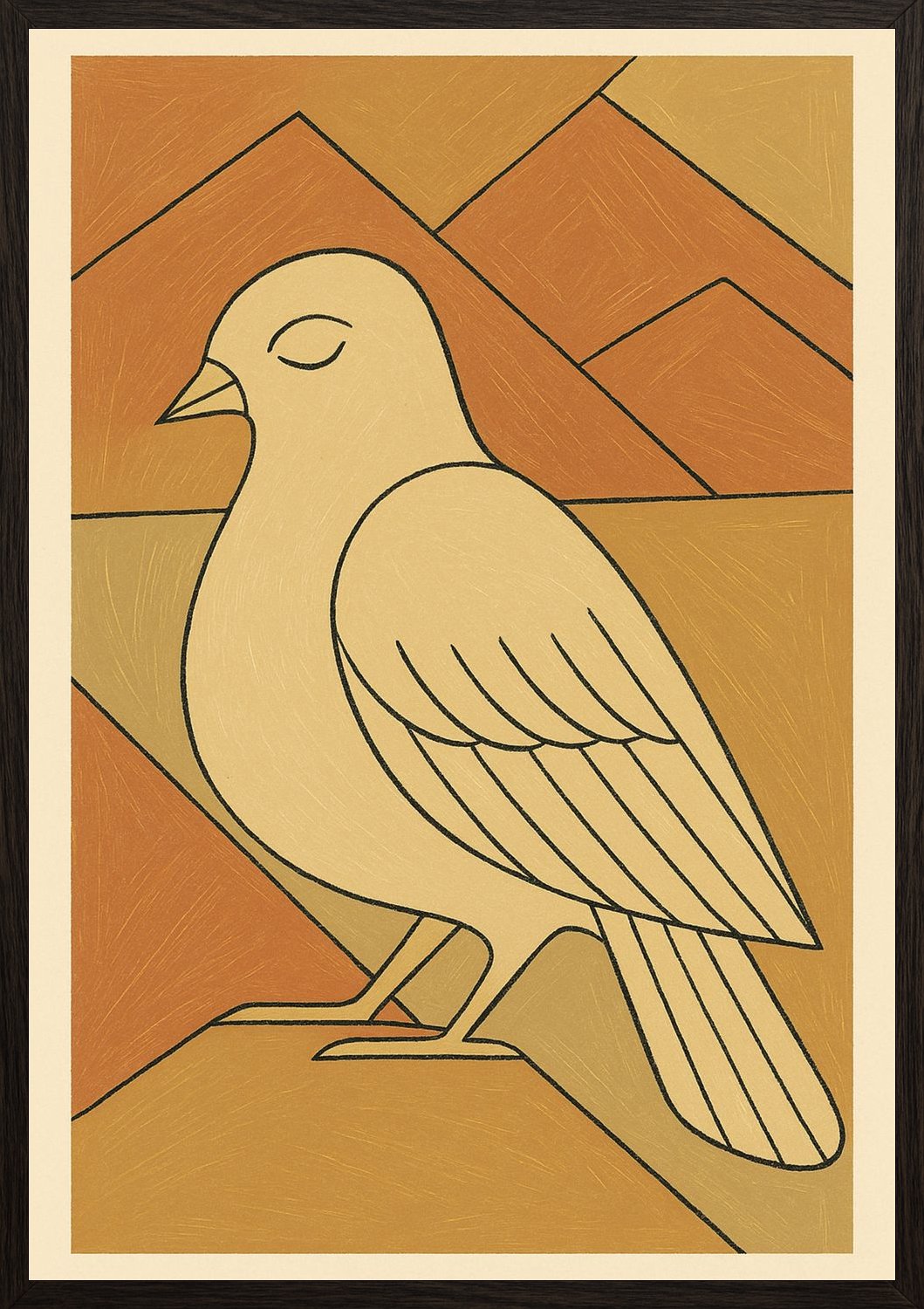 Poster in black frame