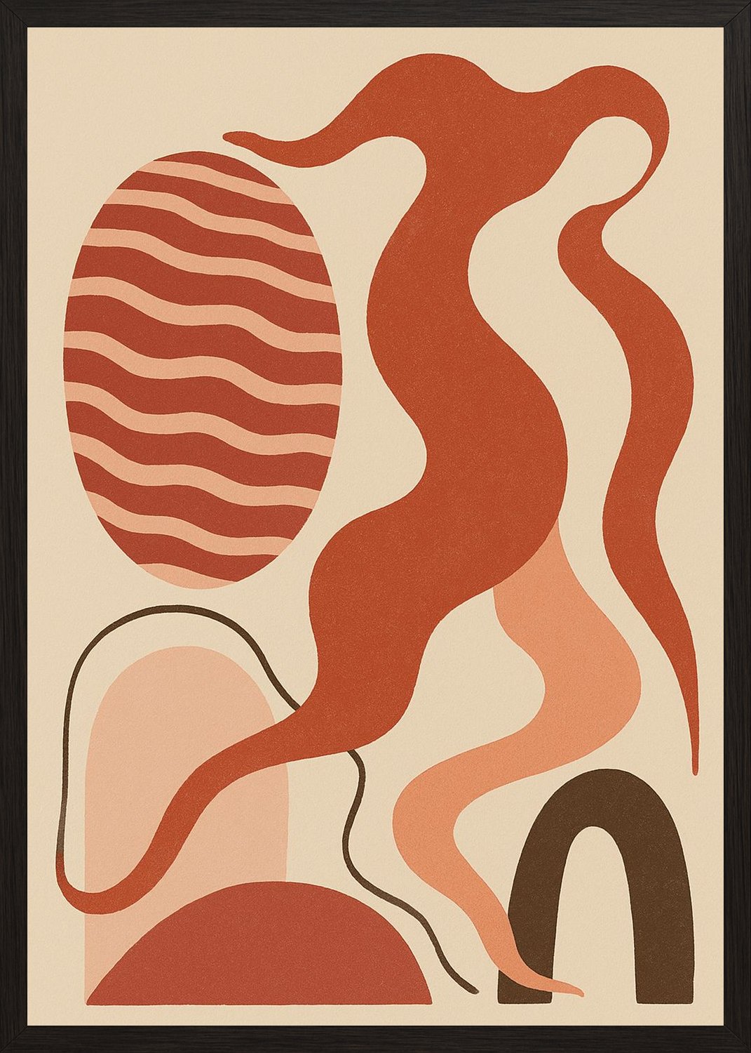 Poster in black frame