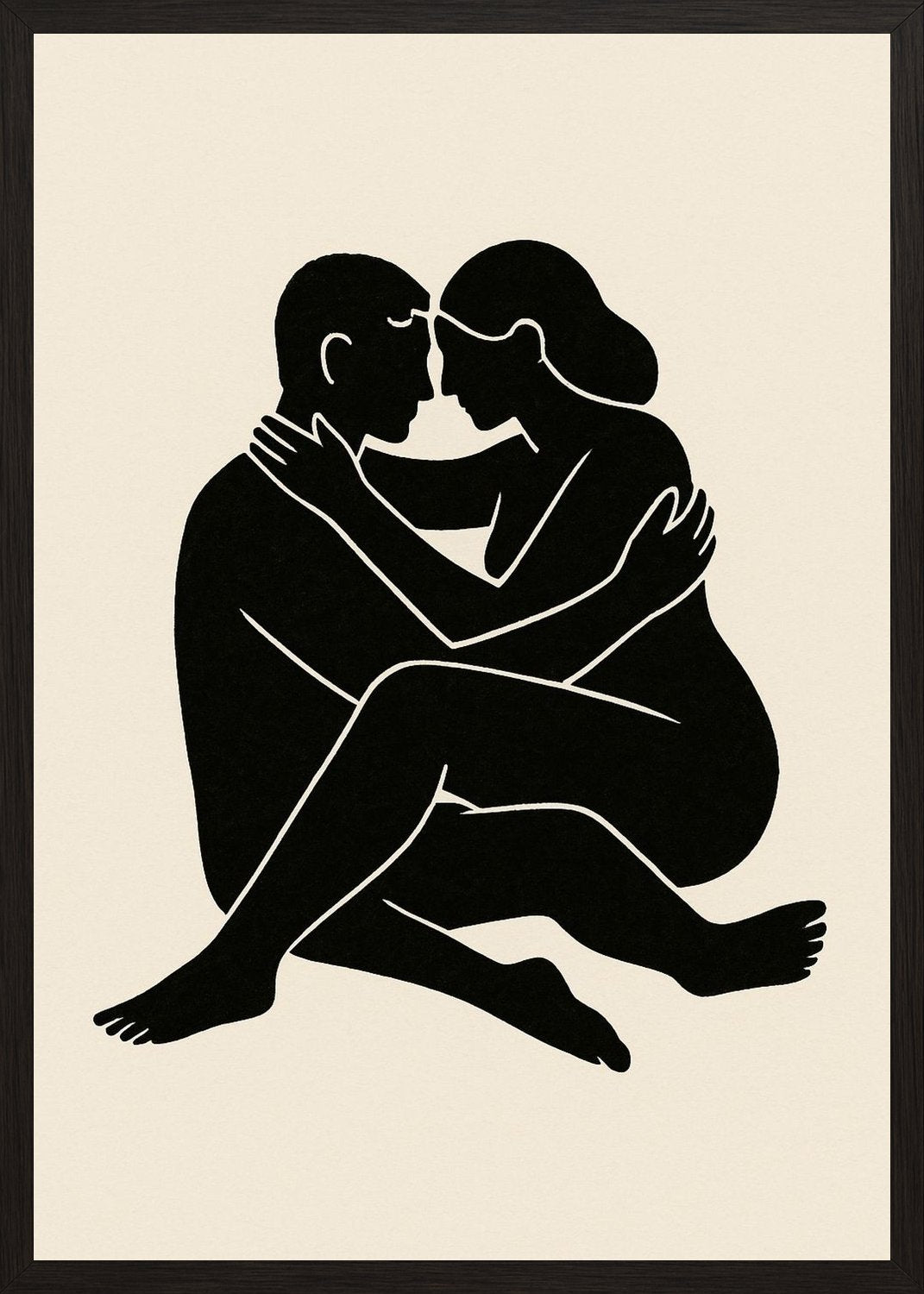 Poster in black frame