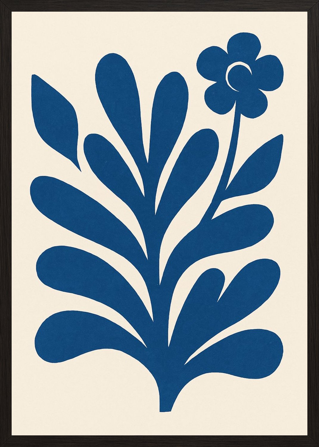 Poster in black frame