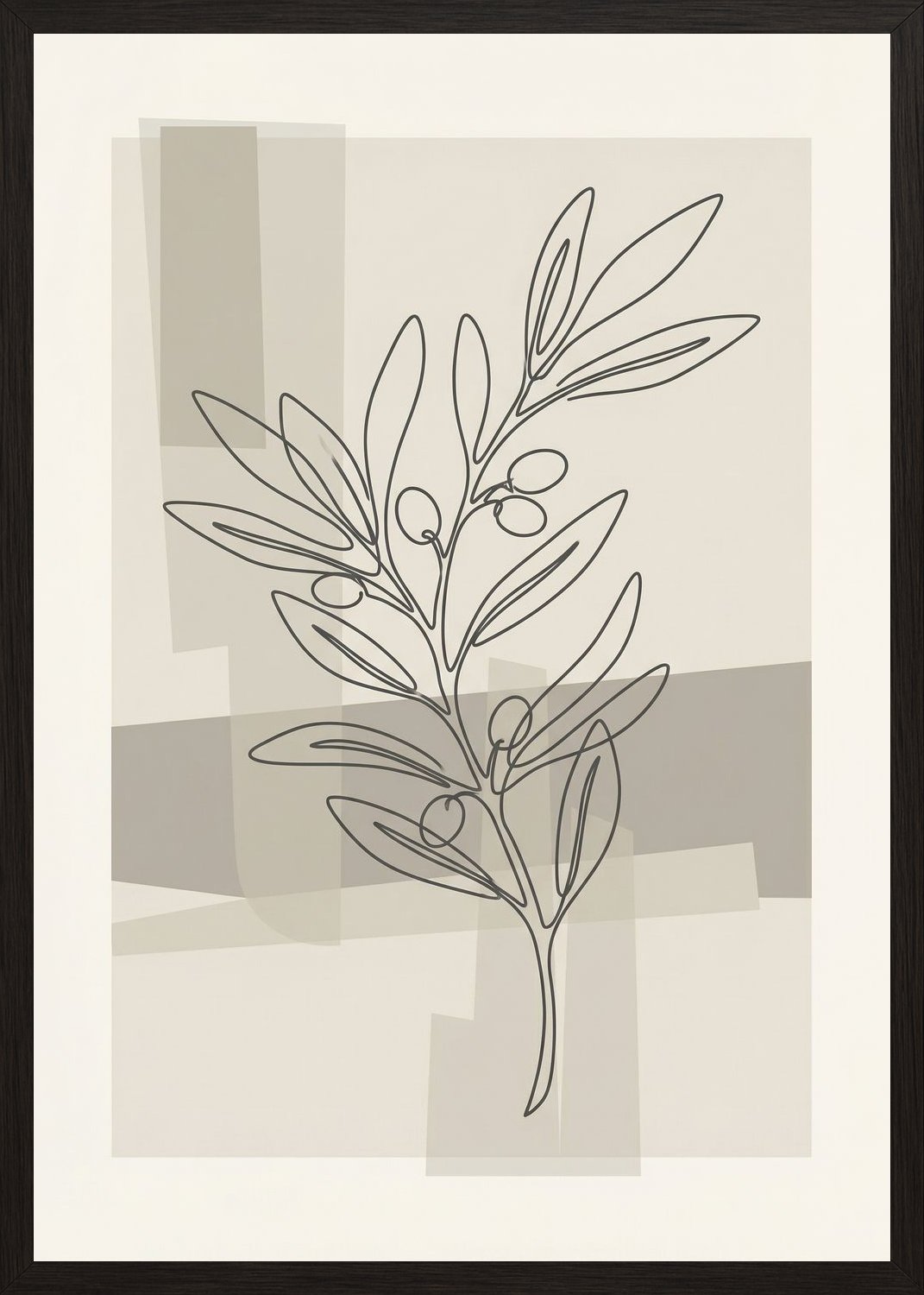 Poster in black frame